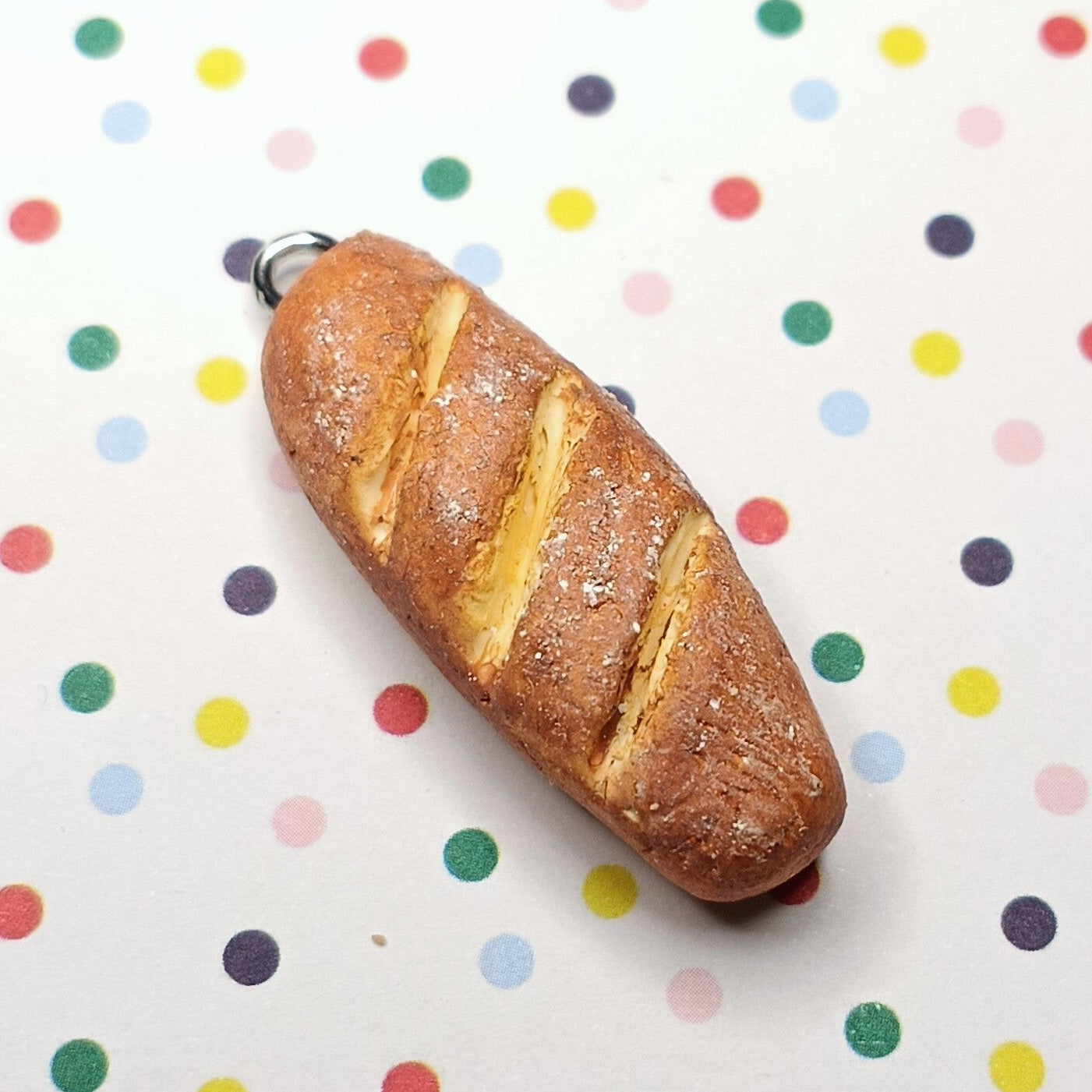 Baguette Dangle Earrings – Handmade Food-Themed Jewelry