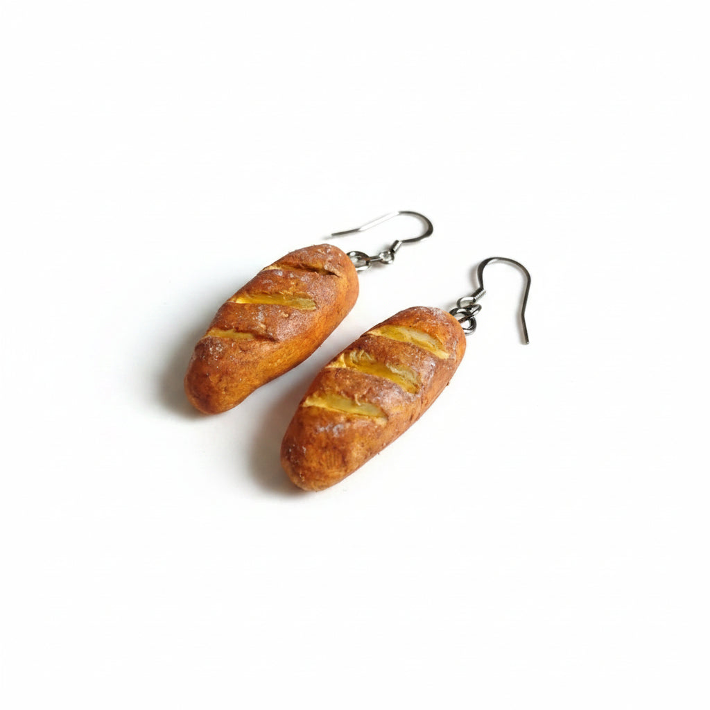 baguette earrings by Jasmine Jellyfish Co.