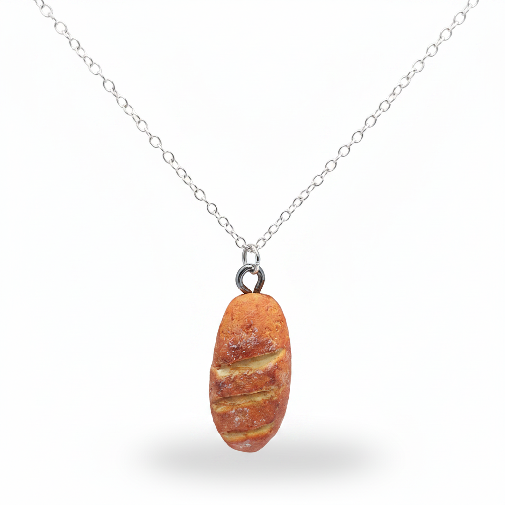 Baguette Pendant Necklace Floating