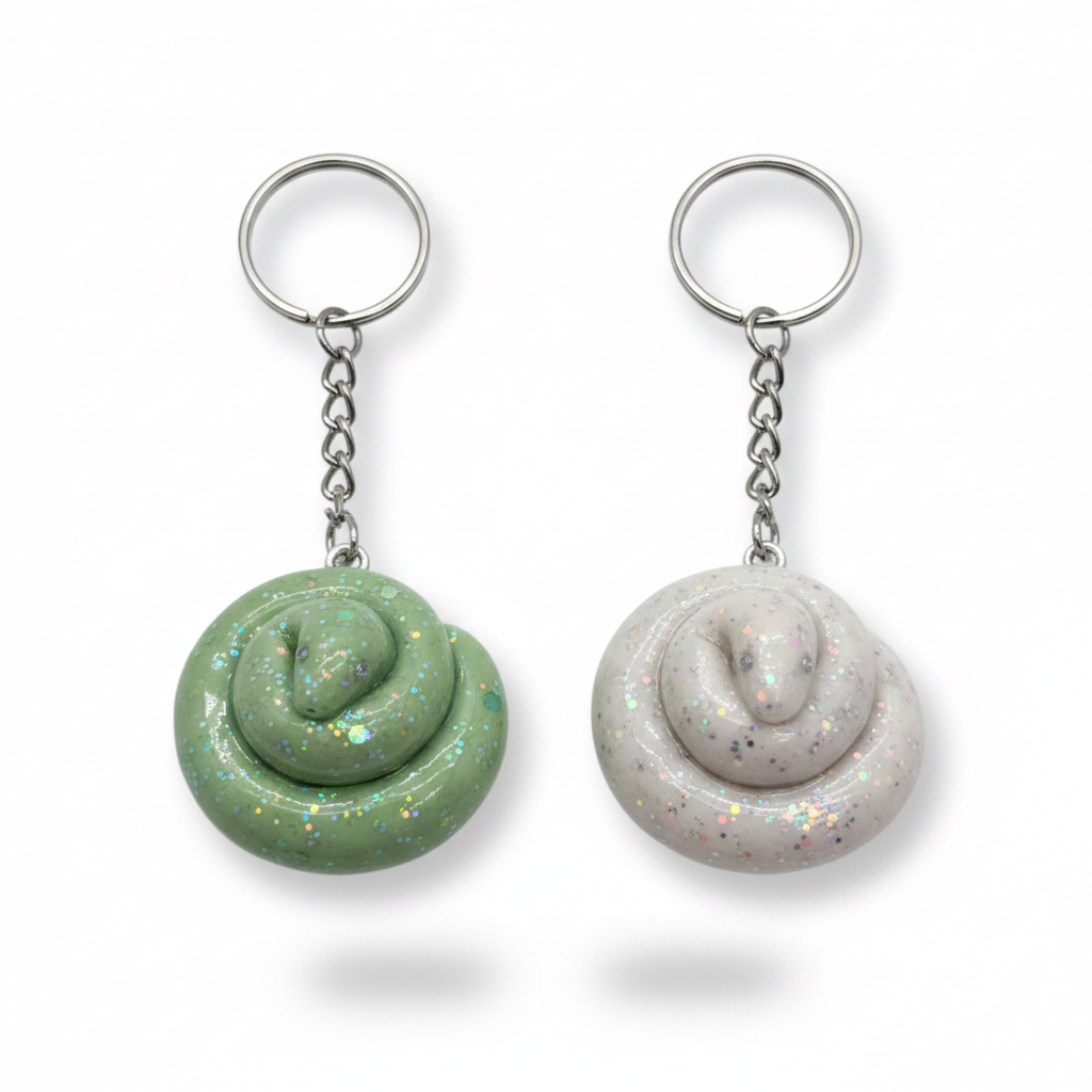 Birthstone Whipped Snake Keychains 