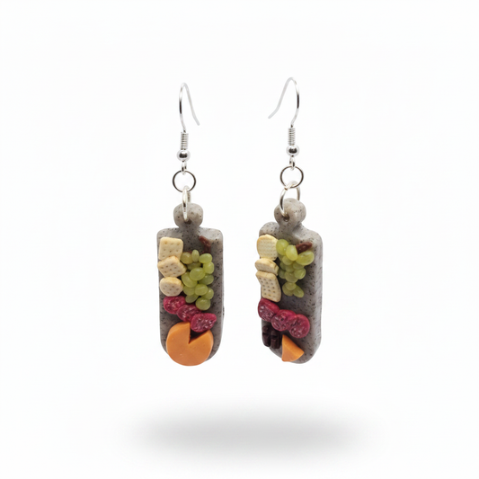 Charcuterie Board Earrings Floating