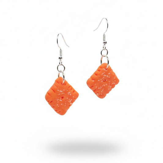 Cheese Itz Dangle Earrings – Floating with Shadow
