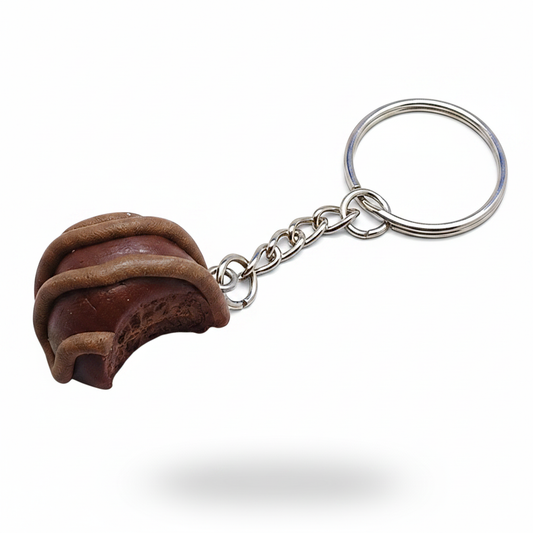 Chocolate Truffle Keychain Floating