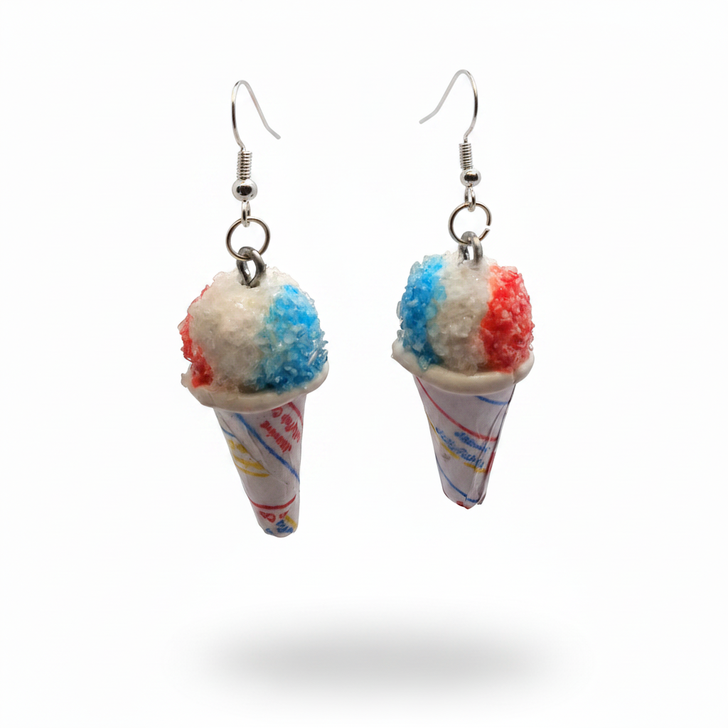 Snow Cone Earrings Floating