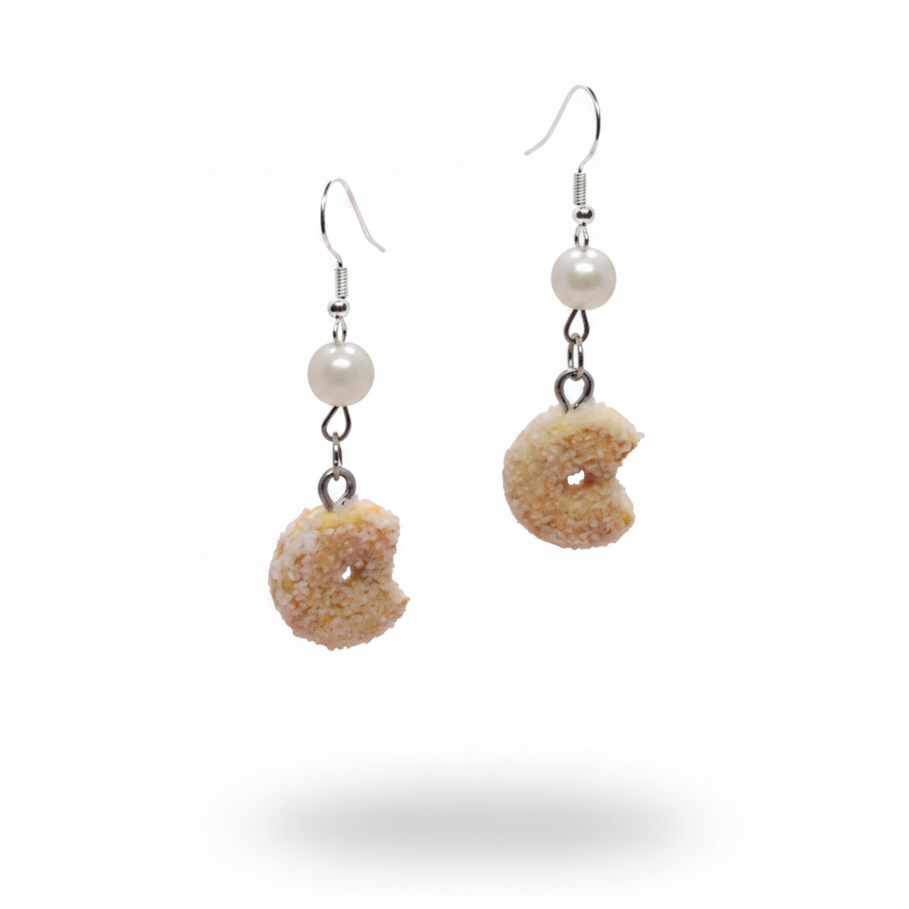 Sugar Donut Earrings Floating